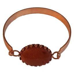 دستبند نگین دار مسی