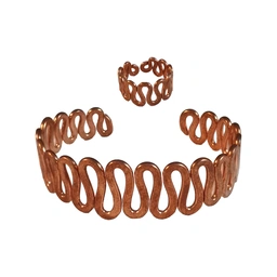 نیم ست مسی طرح مارپیچ