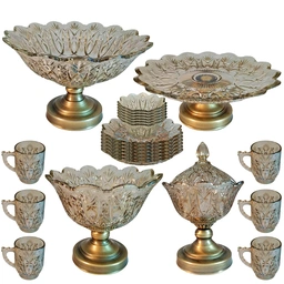 سرویس 23 پارچه پذیرایی شامپاین مدل کنزو