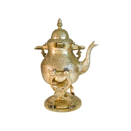 کتری و قوری وارمر دار برنجی