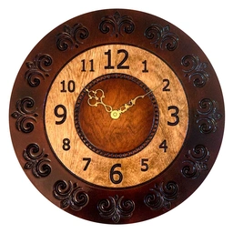 ساعت دیواری چوبی آراوود مدل بل لو