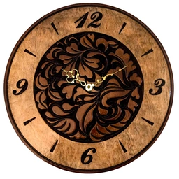 ساعت دیواری چوبی آراوود مدل فیور