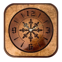 ساعت دیواری چوبی آراوود مدل بلاپیزا