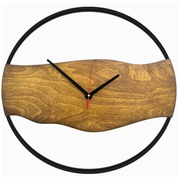 ساعت دیواری چوبی آراوود مدل اینداستریال 
